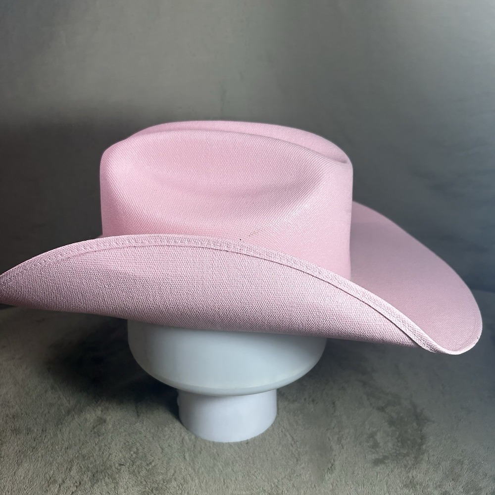 Goldcoast Sunwear Pink Cowboy Hat Western Sun Cap Made in Mexico Elastic Band